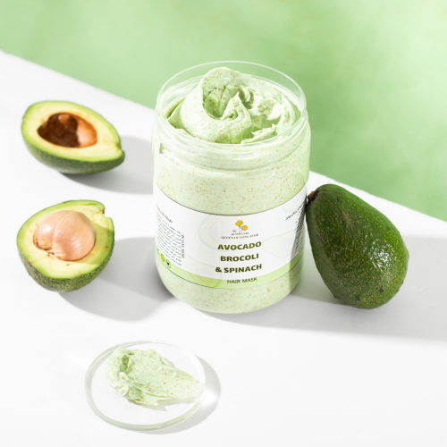 ماسك الافوكادو والبروكلي والسبانخ