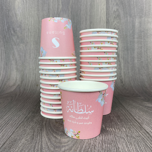 20 كوب قهوة 4oz مع الطباعة