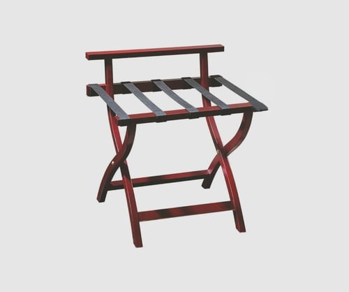 حامل حقائب خشبي فندقي