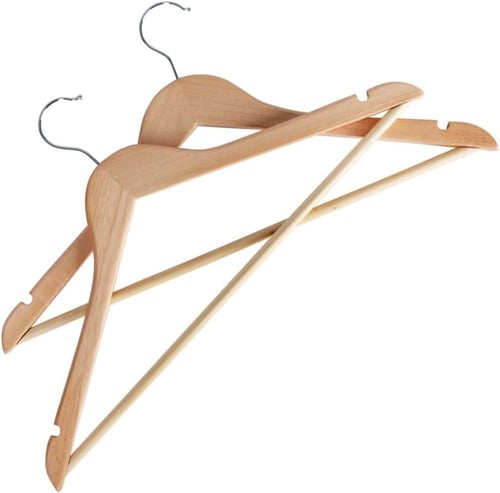 علاقة ملابس خشبية رجالية فنندقية