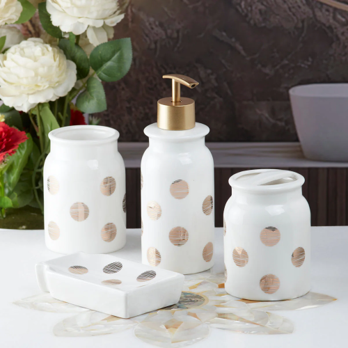 طقم اكسسوار حمام سيراميك 4قطع