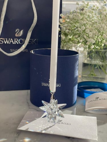 تعليقه سوارفسكي النجمة شفافه