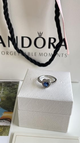 خاتم باندورا ازرق مع ملحقات