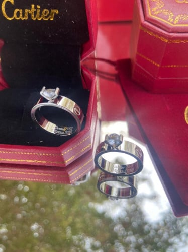 خاتم كارتير فضي