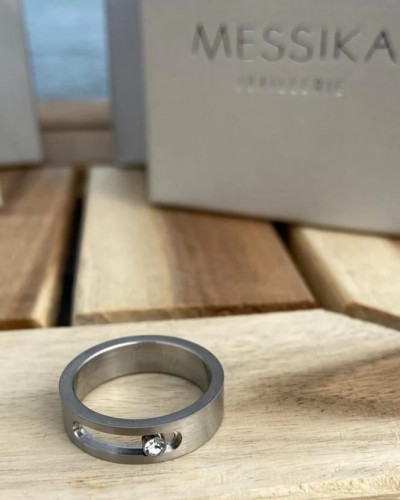 خاتم ميسيكا فضي رجالي