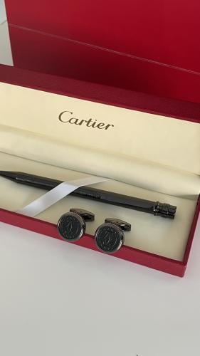قلم وكبك اسود كارتير رجالي مع ملحقاته
