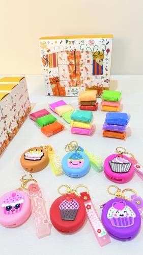 ٦ عبوات بميدالية بمحفظة واسفنج