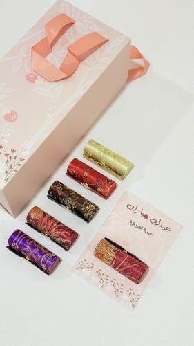 بوكس بـ٦ عبوات البروكار ميني بنقش