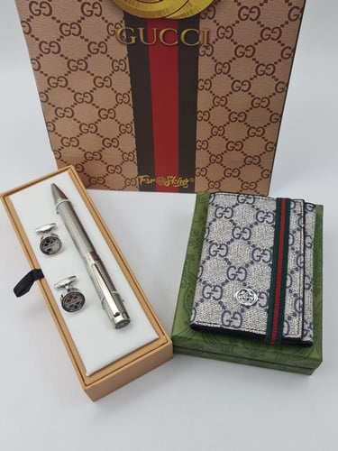 قلم وكبك ومحفظه قوتشي