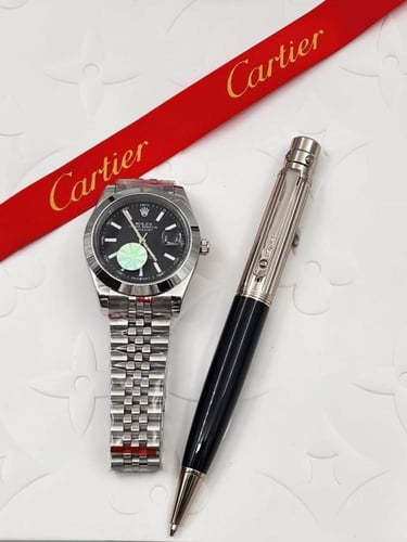 ساعة رولكس مع قلم كارتير