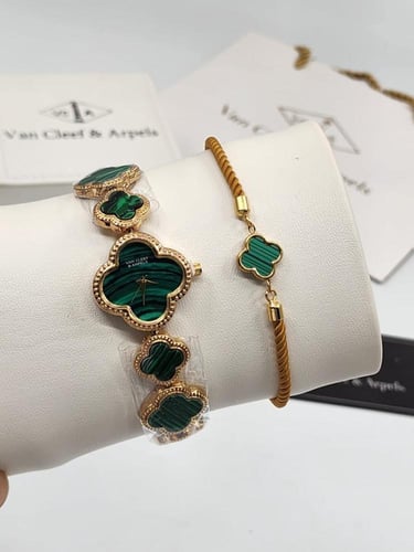 طقم (ساعه+سوارة) فان كليف