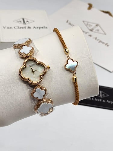 طقم (ساعه+سوارة) فان كليف