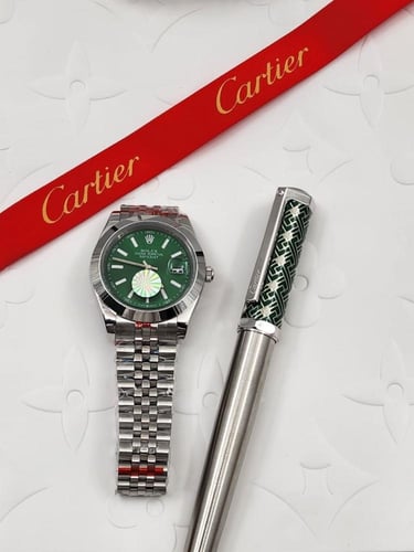ساعة رولكس مع قلم كارتير