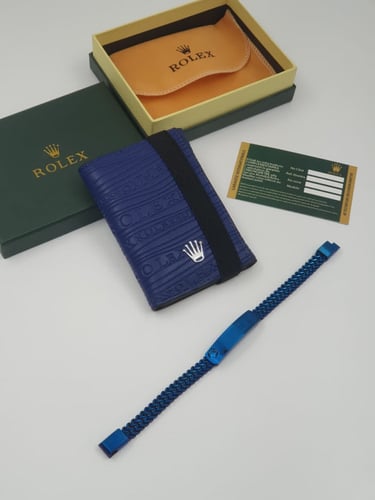 محفظة +سوارة ROLEX