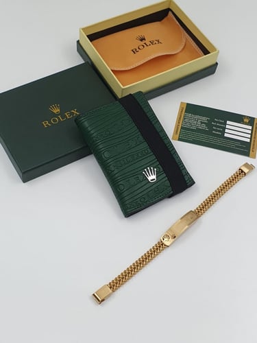 محفظة +سوارة ROLEX