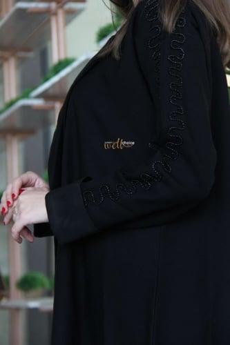 عباية كلوش شك ناعم قماش كريب لمار