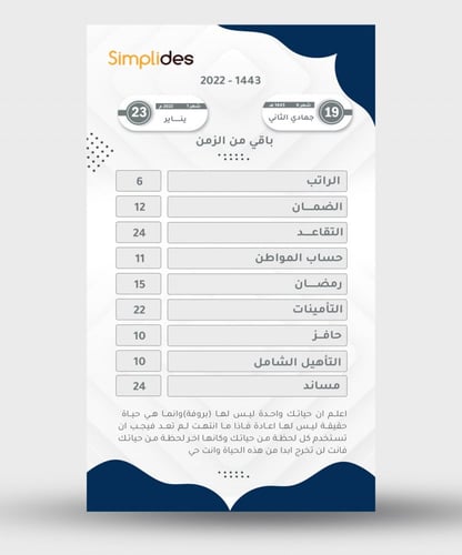 قالب بقي من الوقت ازرق