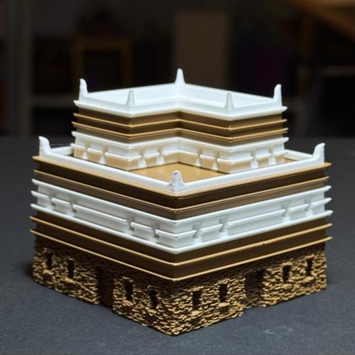 مجسم بيت أبها التقليدي