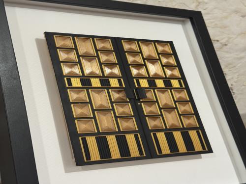 إطار باب اسود شفاف- كبير