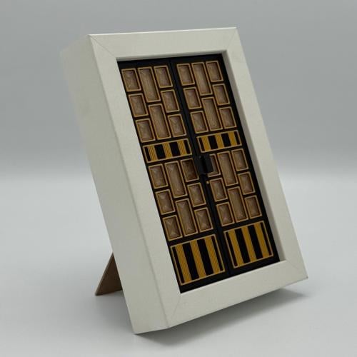 إطار باب ألمنيوم- ابيض صغير