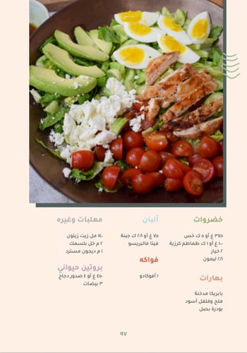 مفكرة وجبات (غلاف عادي)