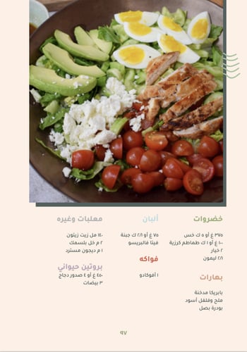 مفكرة وجبات الكترونية