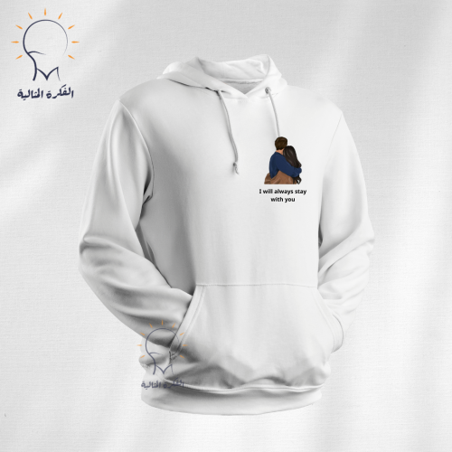 بلوفر مع صورة جانبيه وعباره