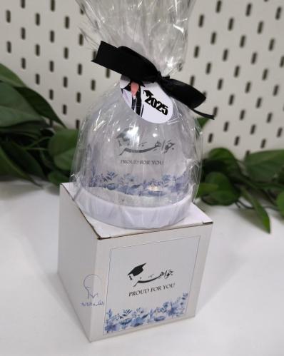 بلورة ثلجيه مع الطباعه ( 12 قطعه)