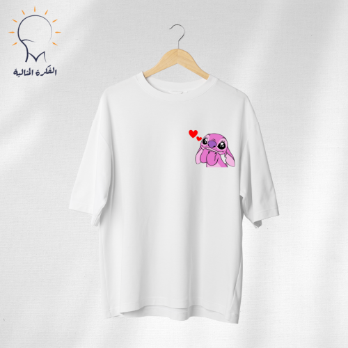 تيشيرت مع صورة جانبيه