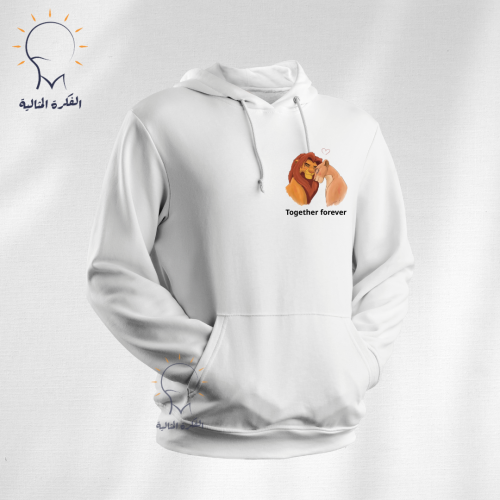 بلوفر مع صورة جانبيه وعباره