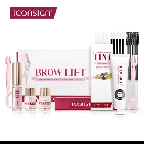 بوكس رفع الرموش مع الصبغه لون اسود + بوكس رفع الحو...