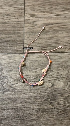 خلخال بالصدف والخرز