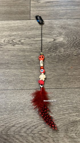 خصلة الخرز والريش مقاسها 26 سم