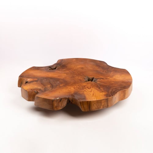 طاولة من خشب التيك الطبيعي