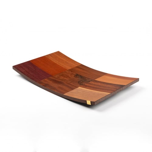 صينية فاخرة من الخشب الطبيعي