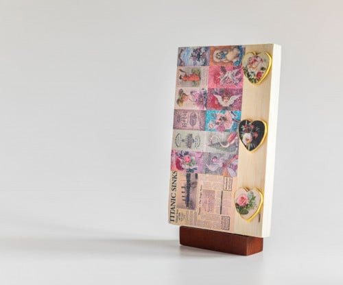 قطعة ديكورية بقصاصات متنوعة