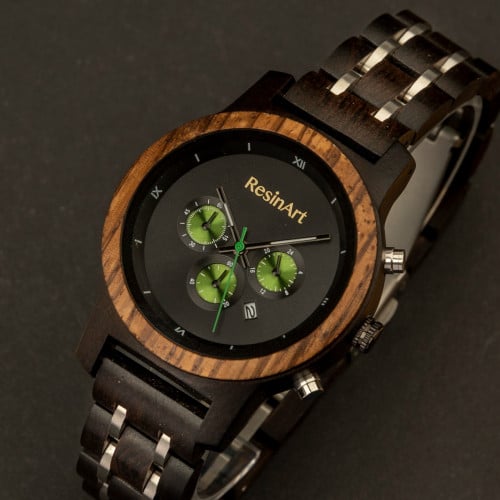 ساعة فاخرة رجالية من الخشب