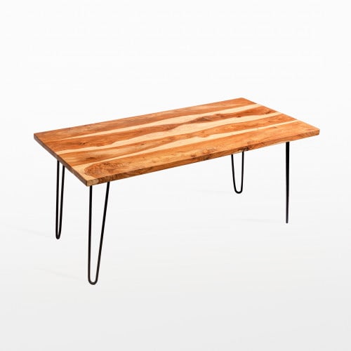 طاولة شرائح خشب التيك الطبيعي