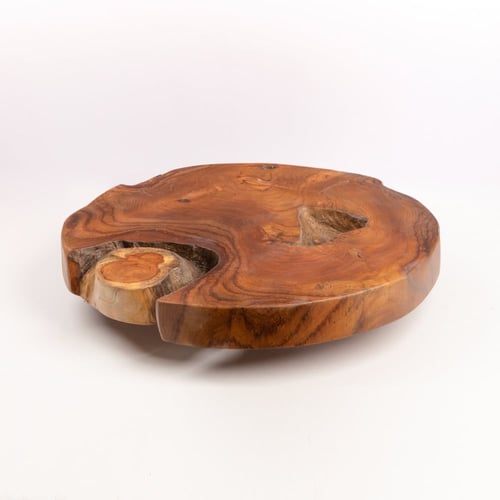 طاولة من خشب التيك الطبيعي