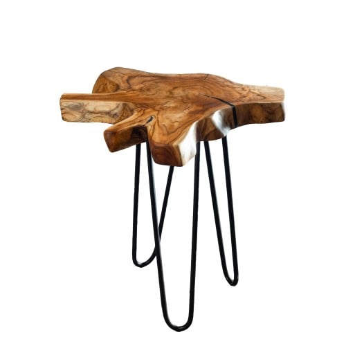 طاولة خدمة من خشب التيك الطبيعي