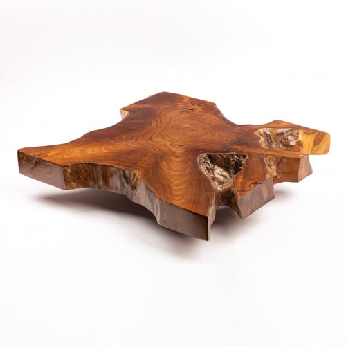 طاولة من خشب التيك الطبيعي