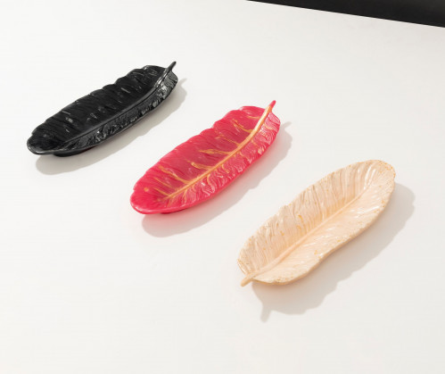 صحن تقديم ورق الشجر