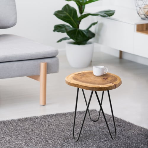 طاولة خدمة من خشب السوار المطعم بالرزن