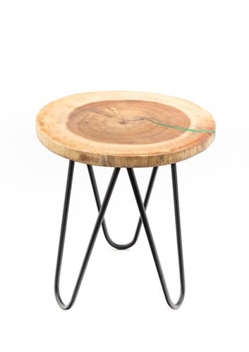 طاولة خدمة من خشب السوار المطعم بالرزن