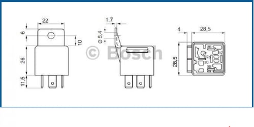 كتاوت بوش 30 امبير 5 خطوط (أصلي) مع كلبس