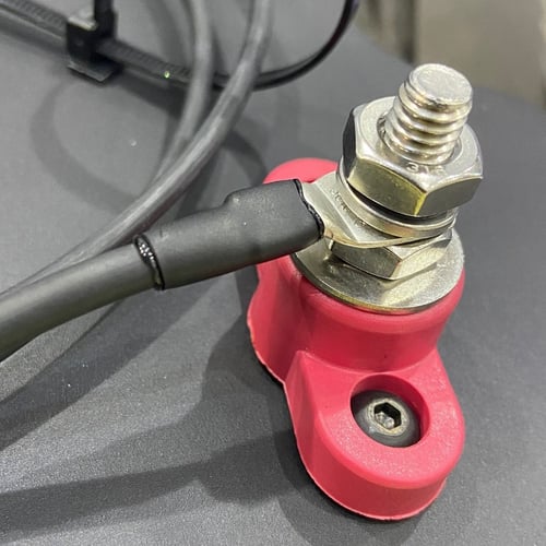 هيت شرنك أسود مع غراء أسود مقاس 5 ملي (3/16 انش) ط...