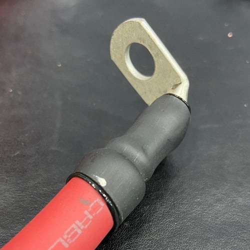 هيت شرنك أسود مع غراء أسود مقاس 6 ملي (1/4 انش) طو...