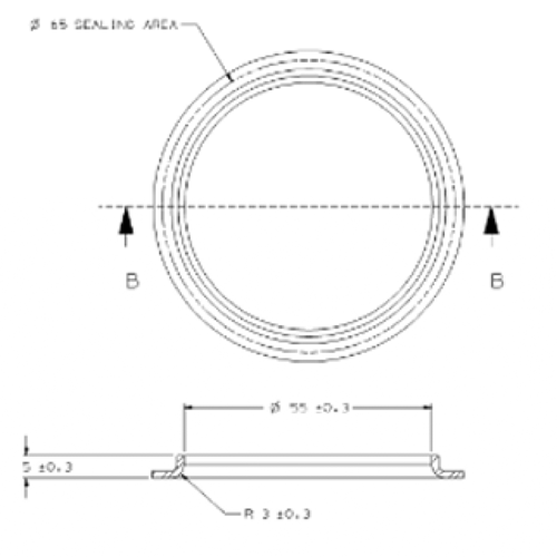 ربلة ظفيرة أصلية (22 ملي/60 ملي)