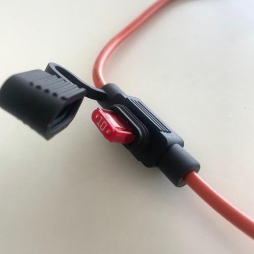 علبة فيوز فردي حجم ميني مع اسلاك مقاس 4 ملي/12 قيج...