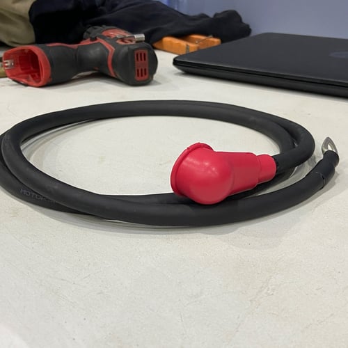 غطاء طرف كيبل أحمر (كيبل مقاس 10-35 ملي أو قيج 8-2...